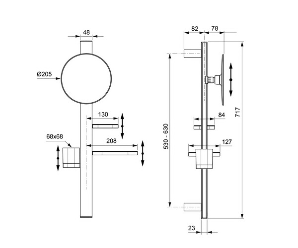 зеркало IDEAL STANDARD ALU+